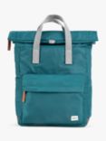 ROKA London Canfield B Recycled Nylon Rolltop Backpack, 15L, Teal