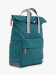 ROKA London Canfield B Recycled Nylon Rolltop Backpack, 15L, Teal