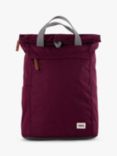 ROKA London Finchley A Recycled Canvas Rolltop Backpack, 15L, Sienna