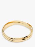 Jon Richard Interlocking Rings Bangle, Gold