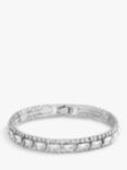 Jon Richard Crystal Baguette Bracelet, Silver