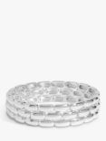 Jon Richard Polished Chain Stretch Bracelet, Silver