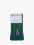 Jon Richard Amethyst Perfume Bottle Pendant Necklace, Silver/Purple