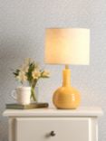 Laura Ashley Padley Glazed Ceramic Base Table Lamp, Ochre