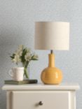 Laura Ashley Padley Glazed Ceramic Base Table Lamp, Ochre