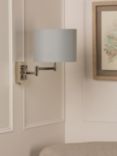 Laura Ashley Marlowe Swing Arm Wall Light, Polished Nickel