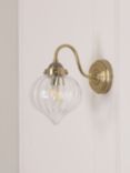 Laura Ashley Whitham Wall Light, Antique Brass