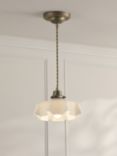 Laura Ashley Banham Pendant Ceiling Light, Antique Brass