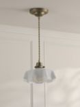 Laura Ashley Banham Pendant Ceiling Light, Antique Brass