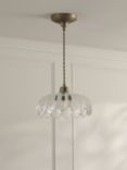 Laura Ashley Bexwell Pendant Ceiling Light, Antique Brass