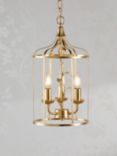 Laura Ashley Halton 3 Arm Pendant Light, Gold