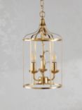 Laura Ashley Halton 3 Arm Pendant Light, Gold