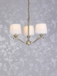 Laura Ashley Hemsley 3 Arm Ceiling Light, Antique Brass