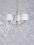 Laura Ashley Hemsley 3 Arm Ceiling Light, Antique Brass