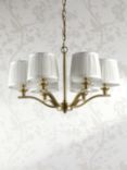 Laura Ashley Hemsley 6 Arm Ceiling Light, Antique Brass