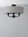 Laura Ashley Sorrento 3 Arm Semi Flush Ceiling Light