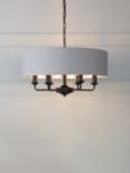 Laura Ashley Sorrento 6 Arm Ceiling Light, Black