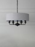 Laura Ashley Sorrento 6 Arm Ceiling Light, Black