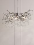 Laura Ashley Willow 3 Arm Ceiling Light, Pewter