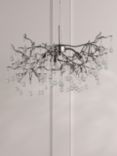 Laura Ashley Willow 3 Arm Ceiling Light, Pewter