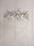 Laura Ashley Willow Grande Ceiling Light, Pewter