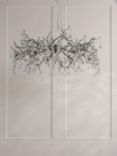 Laura Ashley Willow Grande Ceiling Light, Pewter