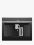 Fisher & Paykel EB60DSX1 Built In Coffee Machine, Black