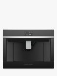 Fisher & Paykel EB60DSX1 Built In Coffee Machine, Black