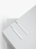 Simply Silver Polished Sleek Stick Drop Earrings, Silver