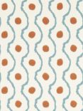 Henry Holland X Harlequin Connor Wallpaper, Pacific/Terracotta