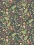 Osborne & Little Mayani Wallpaper, Fir/Plum