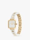 Coach Women's Cass Square Motif Resin Strap Watch