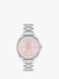 Coach Women's Kitt Crystal Bracelet Strap Watch, Silver/Pink