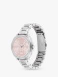 Coach Women's Kitt Crystal Bracelet Strap Watch, Silver/Pink