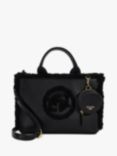 Dune Dinkidexter Faux Fur Trim Tote Bag, Black