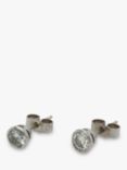 Vintage Fine Jewellery Pre-Loved 18ct White Gold Diamond Round Stud Earrings