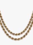 Vintage Fine Jewellery Pre-Loved 9ct Yellow Gold Rope Chain Necklace, Dated London 1977