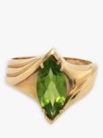 Vintage Fine Jewellery Pre-Loved 14ct Yellow Gold Peridot Cocktail Ring