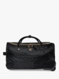 Dune Oriel 2-Wheel 55cm Cabin Holdall, Black Monogram