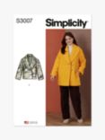 Simplicity Relaxed Fit Puffer Coat Sewing Pattern SS3007A