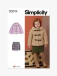 Simplicity Kids' Toggle Coat & Skirt Sewing Pattern SS3014A