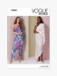 Simplicity Vogue Loose Fitting Asymmetric Dress Sewing Pattern V2021A