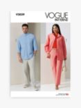 Simplicity Vogue Unisex Shirt & Pants Sewing Pattern V2039A