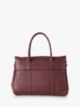 Mulberry Bayswater Heavy Grain Leather Tote Bag, Black Cherry