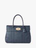 Mulberry Bayswater Heavy Grain Leather Tote Bag, Night Sky