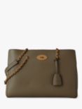 Mulberry Lily Small Classic Grain Leather Chain Handle Tote Bag, Linen Green