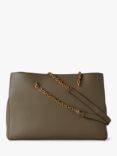 Mulberry Lily Small Classic Grain Leather Chain Handle Tote Bag, Linen Green