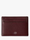 Mulberry Continental Small Classic Grain Leather Credit Card Slip, Black Cherry