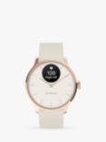 Withings Scanwatch Light Health & Activity Tracking Smartwatch, 37mm, Rose Gold White