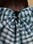 Sister Jane Arabella Check Hair Bow, Blue